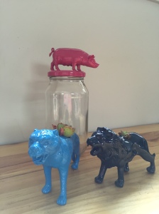Pig $16 Animal planters $18 Other animals and colours available 
